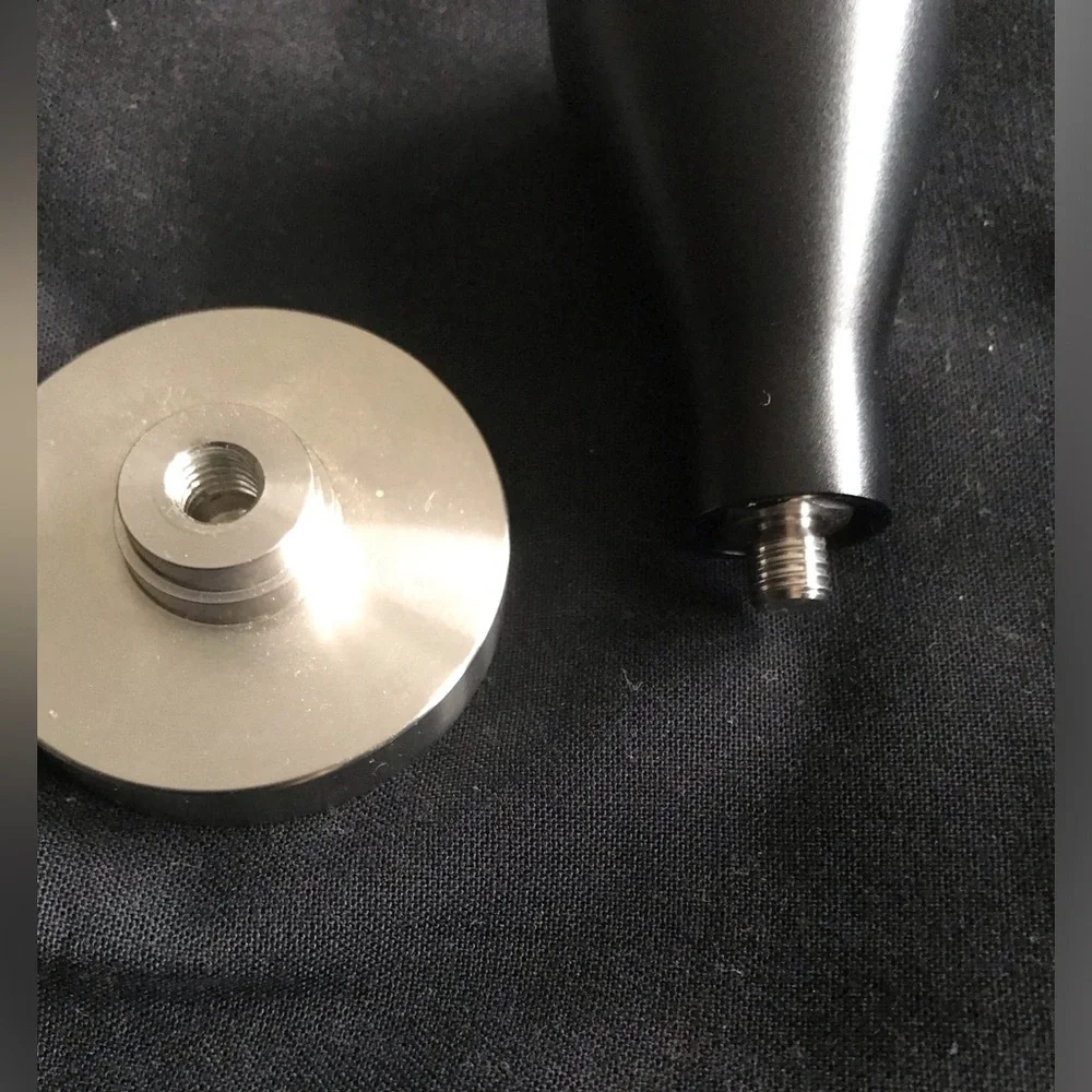 Williams-Sonoma Espresso Tamper with Black Handle and Stainless Base